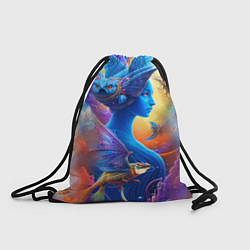 Рюкзак-мешок Синяя Фея, цвет: 3D-принт