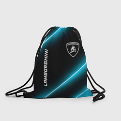 Рюкзак-мешок Lamborghini неоновые лампы, цвет: 3D-принт