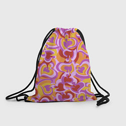 Рюкзак-мешок Паттерн красочные фигуры, цвет: 3D-принт