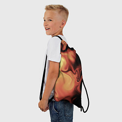 Рюкзак-мешок Пламя с боку, цвет: 3D-принт — фото 2