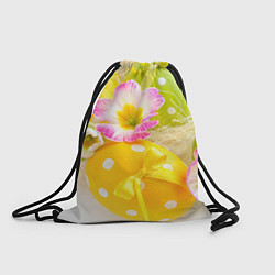 Рюкзак-мешок Пасхальные яйца и цветы, цвет: 3D-принт