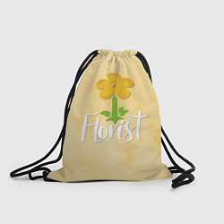 Рюкзак-мешок Florist with a flower, цвет: 3D-принт