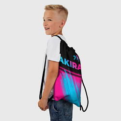 Рюкзак-мешок Akira - neon gradient: символ сверху, цвет: 3D-принт — фото 2