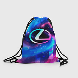 Рюкзак-мешок Lexus неоновый космос, цвет: 3D-принт