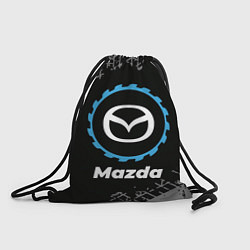 Рюкзак-мешок Mazda в стиле Top Gear со следами шин на фоне, цвет: 3D-принт