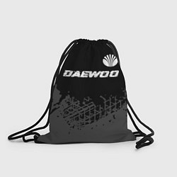 Рюкзак-мешок Daewoo speed на темном фоне со следами шин: символ, цвет: 3D-принт