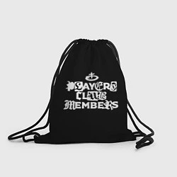 Рюкзак-мешок Obladaet - players club members надпись, цвет: 3D-принт