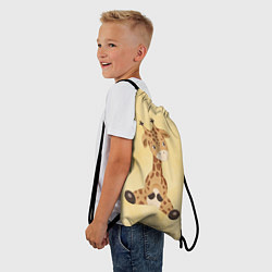 Рюкзак-мешок Малыш жираф, цвет: 3D-принт — фото 2