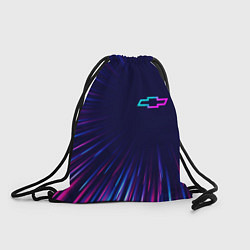 Рюкзак-мешок Chevrolet neon speed lines, цвет: 3D-принт