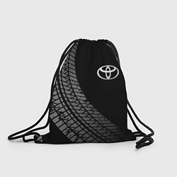 Рюкзак-мешок Toyota tire tracks, цвет: 3D-принт