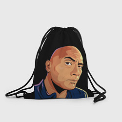 Рюкзак-мешок Дуэйн Джонсон бровь, цвет: 3D-принт