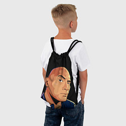 Рюкзак-мешок Дуэйн Джонсон бровь, цвет: 3D-принт — фото 2