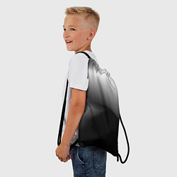 Рюкзак-мешок Градиент черный, цвет: 3D-принт — фото 2