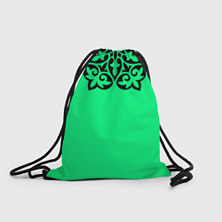 Рюкзак-мешок Мандала на неоновом кислотном цвете, цвет: 3D-принт