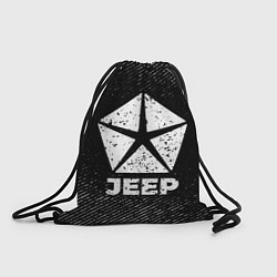 Рюкзак-мешок Jeep с потертостями на темном фоне, цвет: 3D-принт