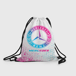 Рюкзак-мешок Mercedes neon gradient style, цвет: 3D-принт