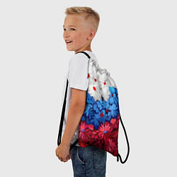 Рюкзак-мешок Флаг РФ из цветов, цвет: 3D-принт — фото 2
