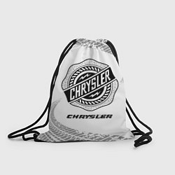 Рюкзак-мешок Chrysler speed на светлом фоне со следами шин, цвет: 3D-принт