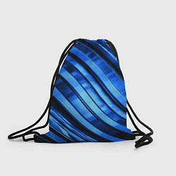 Рюкзак-мешок Темно-синий металлик, цвет: 3D-принт