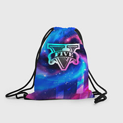 Рюкзак-мешок GTA неоновый космос, цвет: 3D-принт