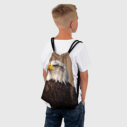 Рюкзак-мешок Белоголовый орлан птица, цвет: 3D-принт — фото 2