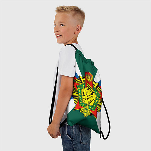 Мешок для обуви Пограничные войска России / 3D-принт – фото 3