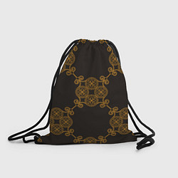 Рюкзак-мешок Позолоченный паттерн, цвет: 3D-принт