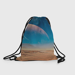 Рюкзак-мешок Пустыня и очертания планеты, цвет: 3D-принт