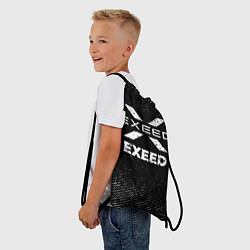 Рюкзак-мешок Exeed с потертостями на темном фоне, цвет: 3D-принт — фото 2