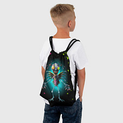 Рюкзак-мешок Инопланетный чудик, цвет: 3D-принт — фото 2