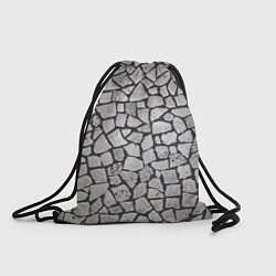 Рюкзак-мешок Каменный серый паттерн, цвет: 3D-принт