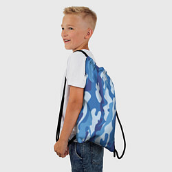 Рюкзак-мешок Blue military, цвет: 3D-принт — фото 2