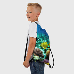 Рюкзак-мешок Рыбы на дне моря, цвет: 3D-принт — фото 2