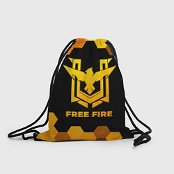 Рюкзак-мешок Free Fire - gold gradient, цвет: 3D-принт