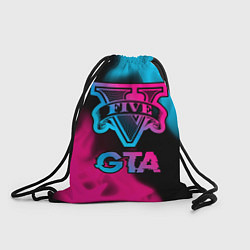 Рюкзак-мешок GTA - neon gradient, цвет: 3D-принт