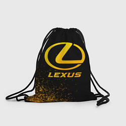 Рюкзак-мешок Lexus - gold gradient, цвет: 3D-принт