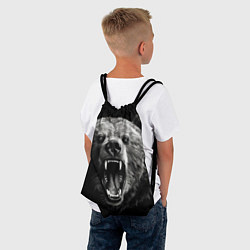 Рюкзак-мешок Агрессивный таежный медведь, цвет: 3D-принт — фото 2