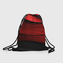 Рюкзак-мешок Шероховатая красно-черная текстура, цвет: 3D-принт