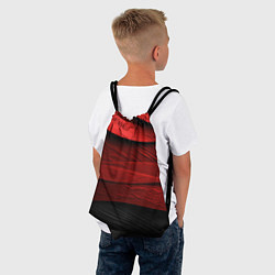 Рюкзак-мешок Шероховатая красно-черная текстура, цвет: 3D-принт — фото 2