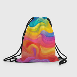 Рюкзак-мешок Красочные разливы, цвет: 3D-принт