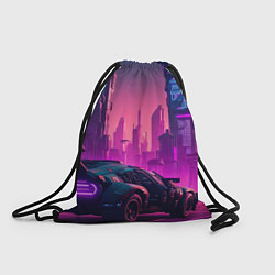 Рюкзак-мешок Неоновый киберпанк, цвет: 3D-принт