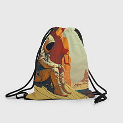 Рюкзак-мешок Одиночество в далёком космосе, цвет: 3D-принт