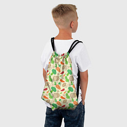 Рюкзак-мешок Овощной рецепт, цвет: 3D-принт — фото 2
