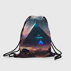 Рюкзак-мешок Киберпанк пирамида, цвет: 3D-принт