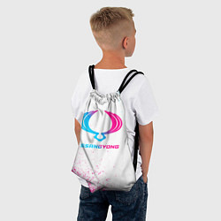 Рюкзак-мешок SsangYong neon gradient style, цвет: 3D-принт — фото 2