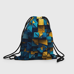 Рюкзак-мешок Объёмная геометрия, цвет: 3D-принт