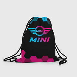 Рюкзак-мешок Mini - neon gradient, цвет: 3D-принт