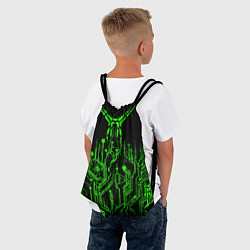 Рюкзак-мешок Кислотный Киберпанк-модерн, цвет: 3D-принт — фото 2