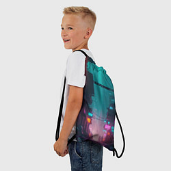 Рюкзак-мешок Уличные задворки, цвет: 3D-принт — фото 2