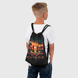 Рюкзак-мешок Chess - на закате, цвет: 3D-принт — фото 2